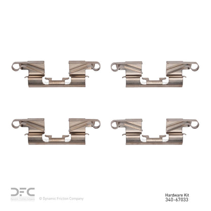 Dynamic Friction Company Disc Brake Hardware Kit 340-67033