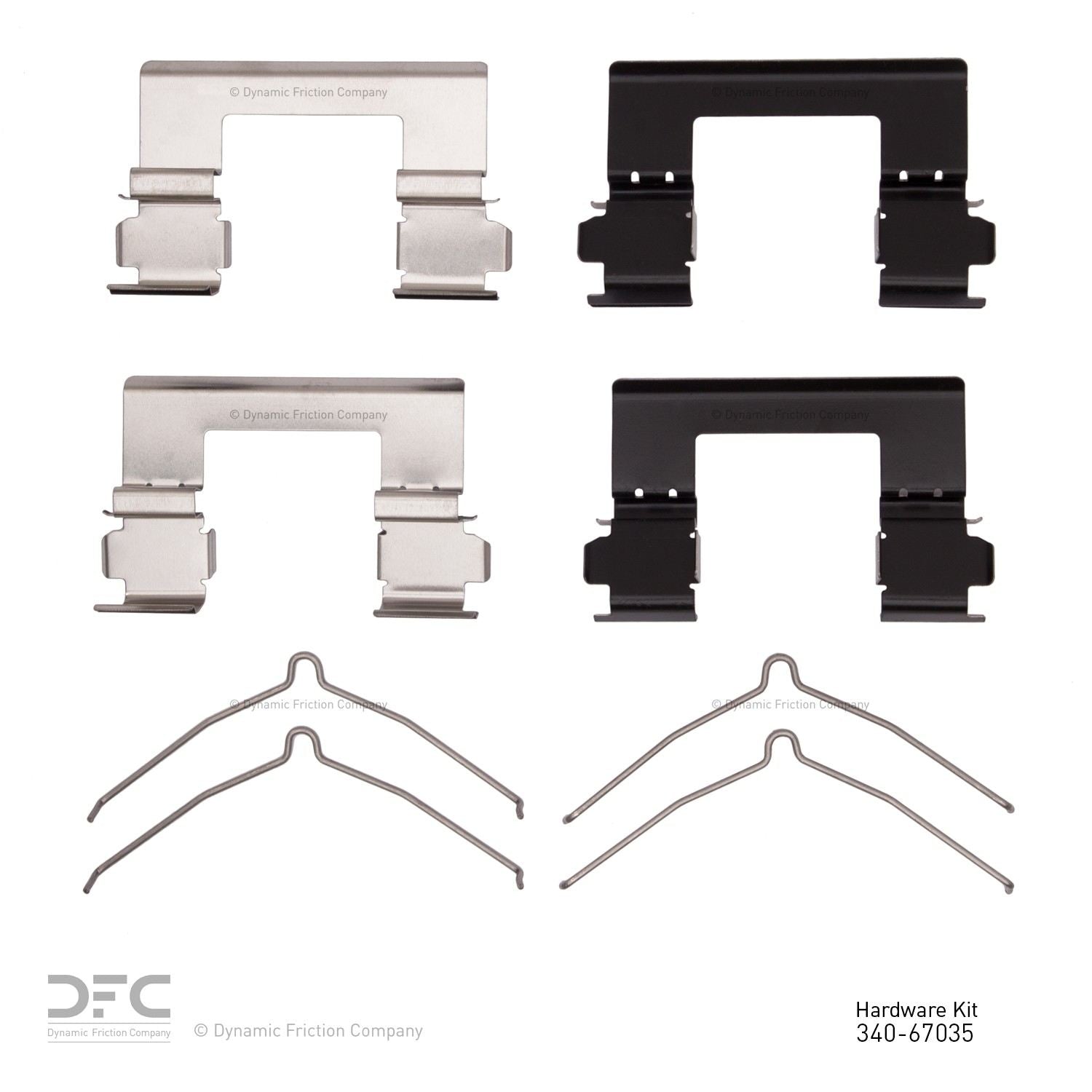 Dynamic Friction Company Disc Brake Hardware Kit 340-67035
