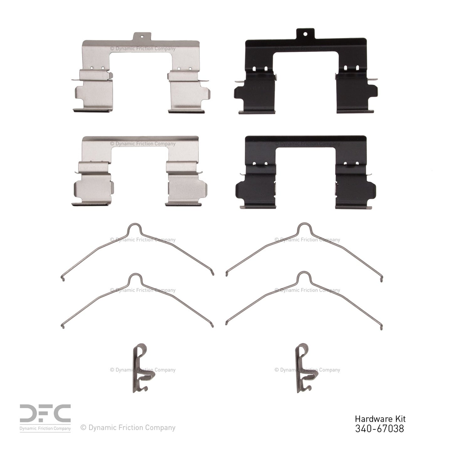 Dynamic Friction Company Disc Brake Hardware Kit 340-67038