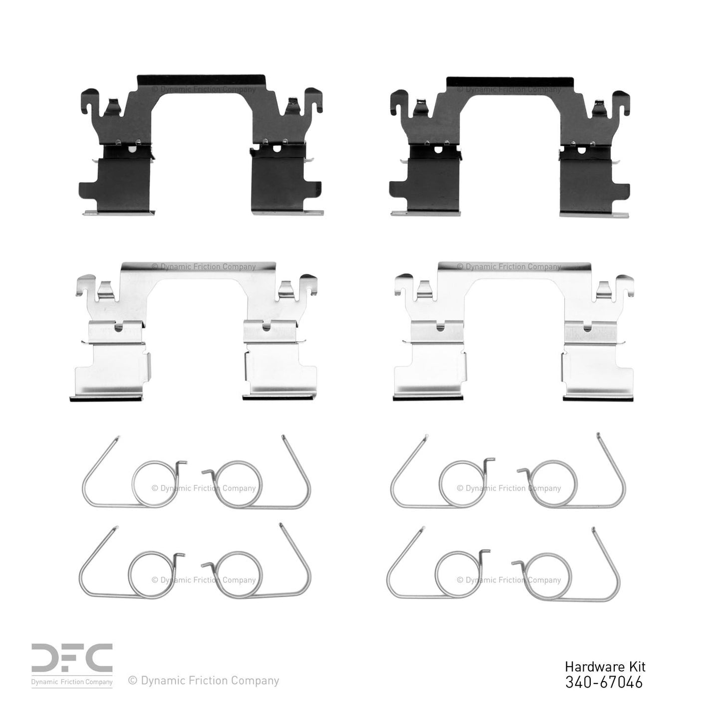 Dynamic Friction Company Disc Brake Hardware Kit 340-67046