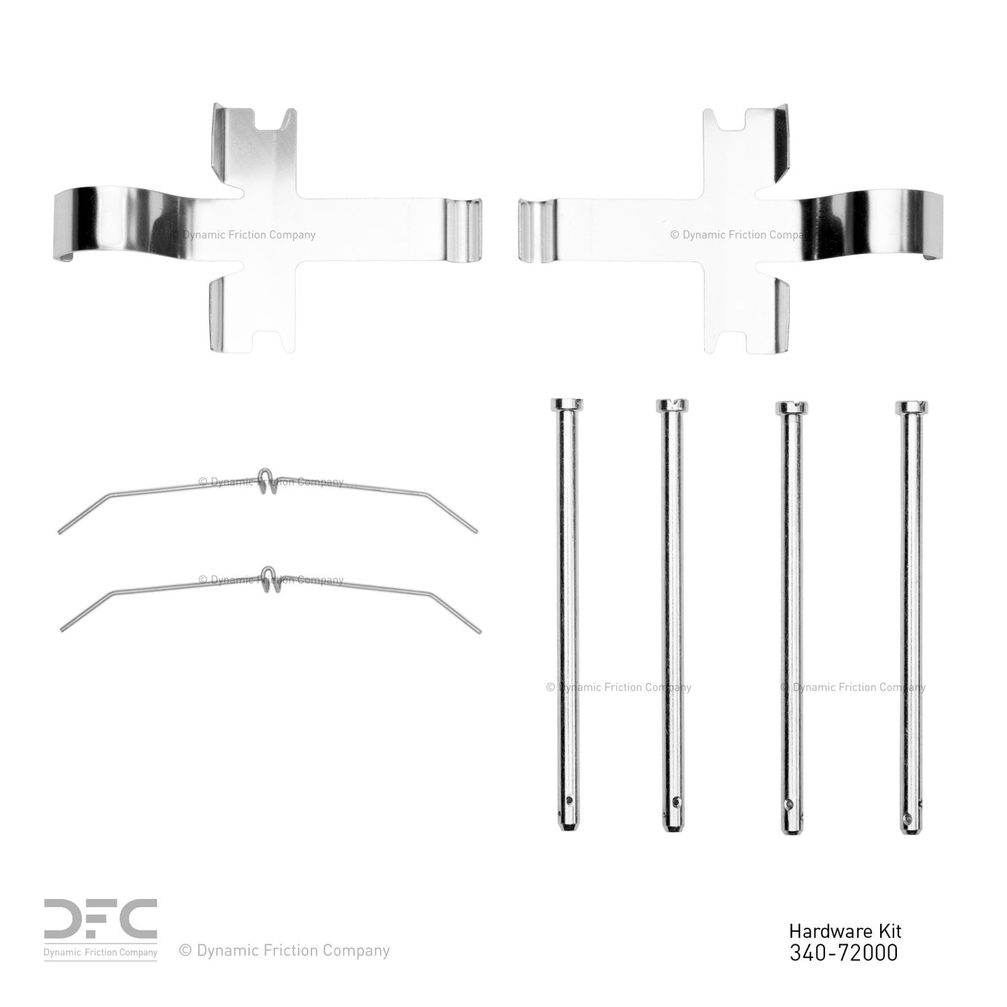 Dynamic Friction Company Disc Brake Hardware Kit 340-72000