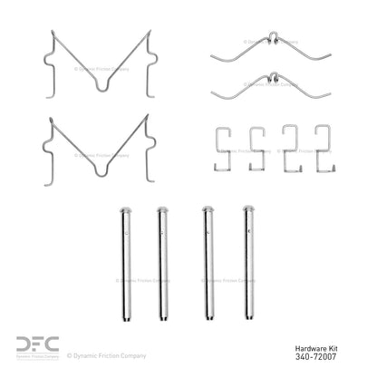 Dynamic Friction Company Disc Brake Hardware Kit 340-72007