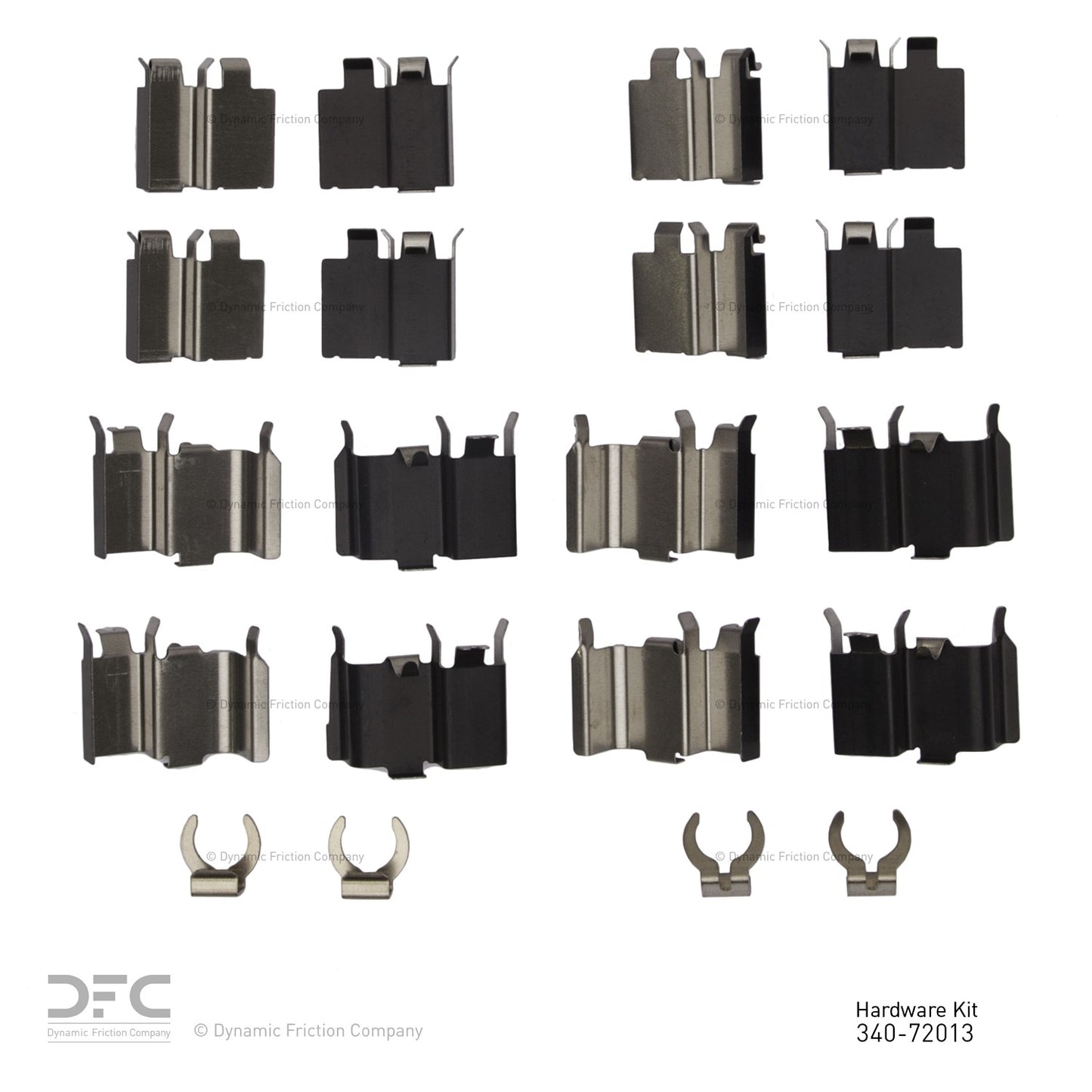 Dynamic Friction Company Disc Brake Hardware Kit 340-72013
