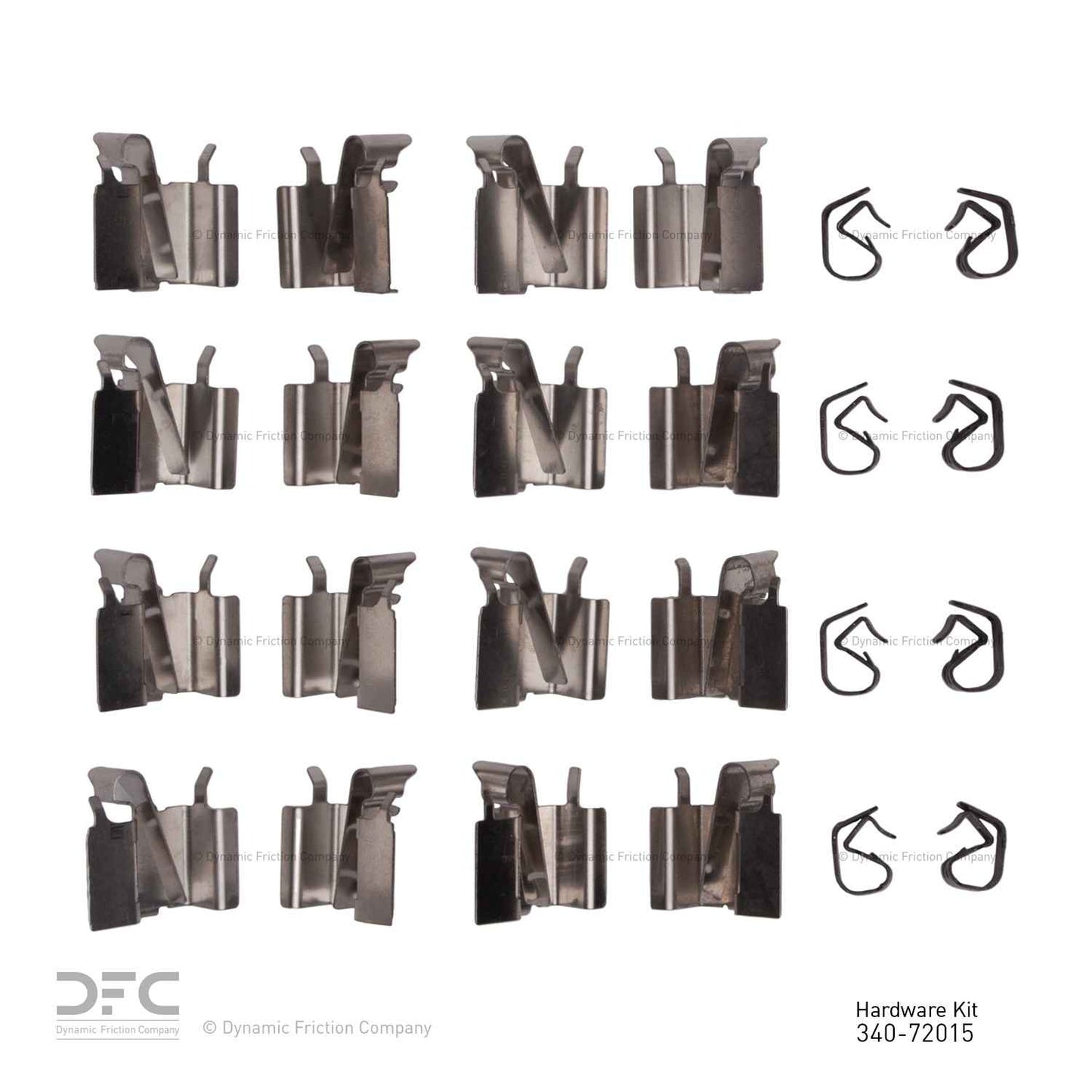 Dynamic Friction Company Disc Brake Hardware Kit 340-72015