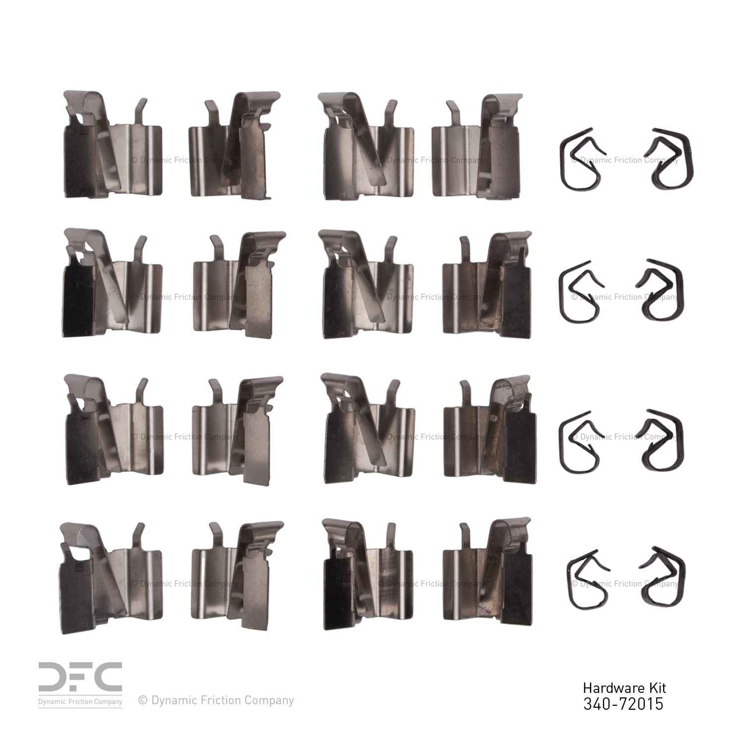 Dynamic Friction Company Disc Brake Hardware Kit 340-72015