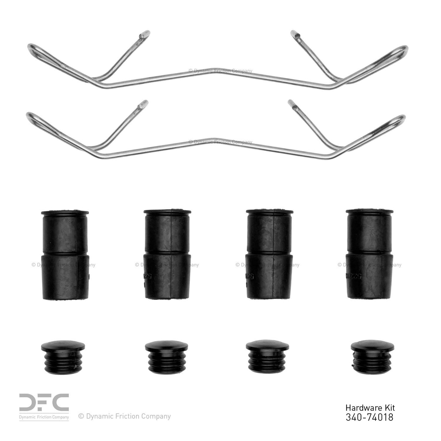 Dynamic Friction Company Disc Brake Hardware Kit 340-74018