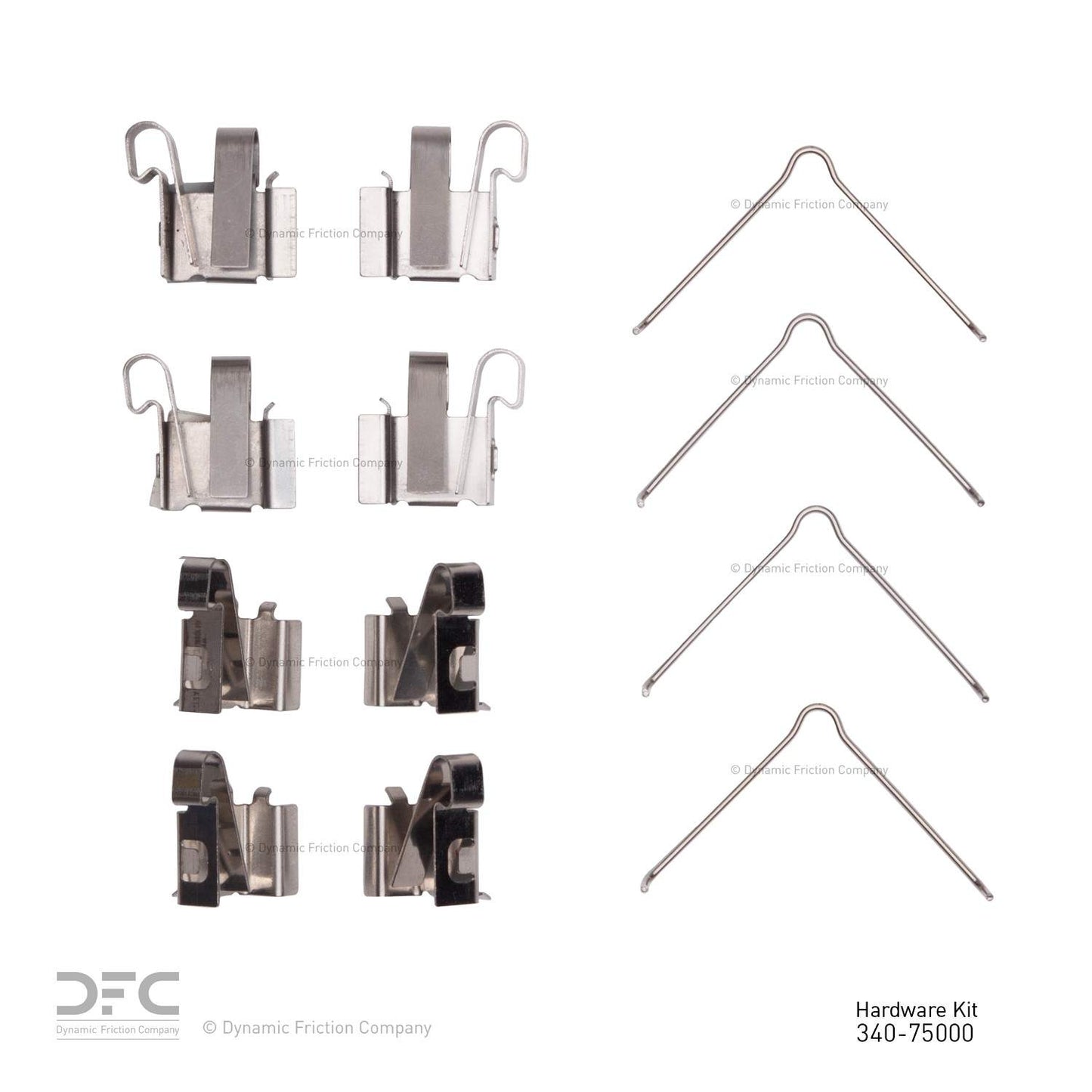 Dynamic Friction Company Disc Brake Hardware Kit 340-75000