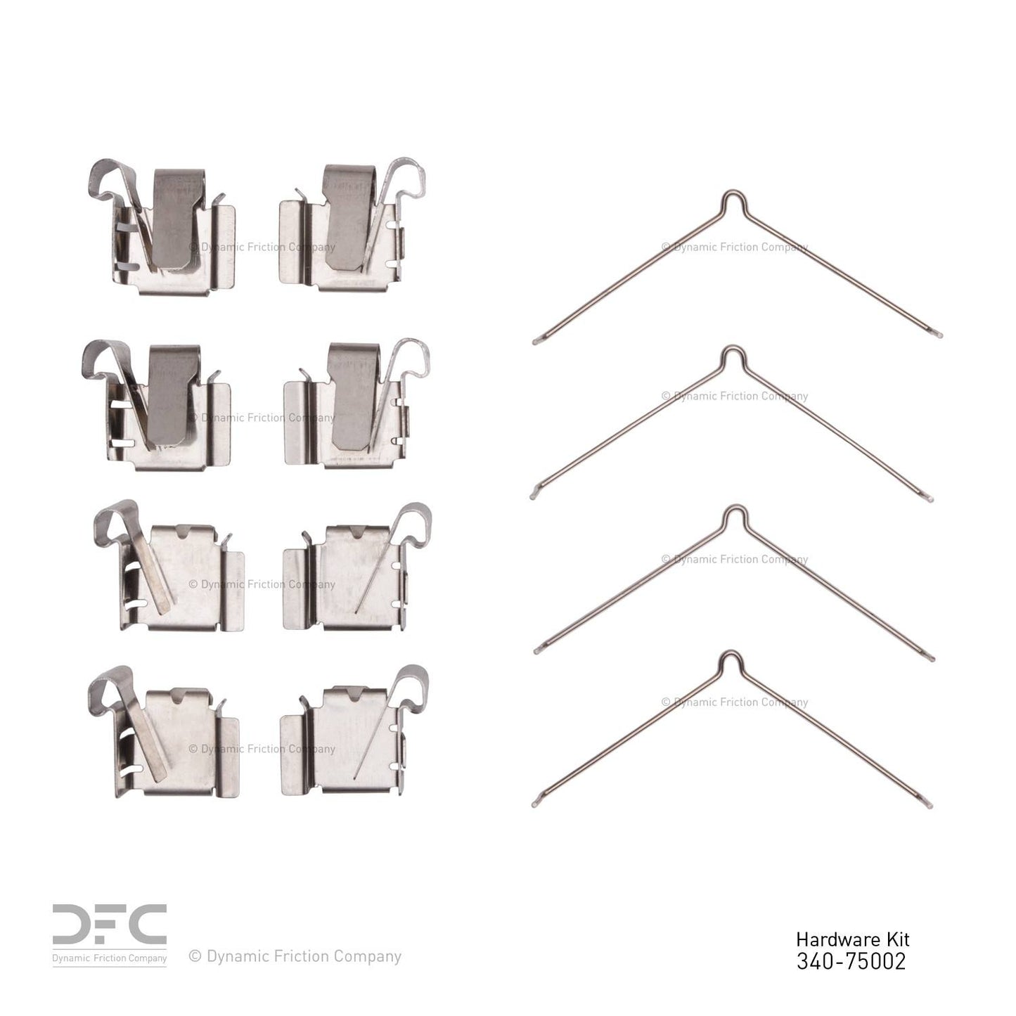 Dynamic Friction Company Disc Brake Hardware Kit 340-75002