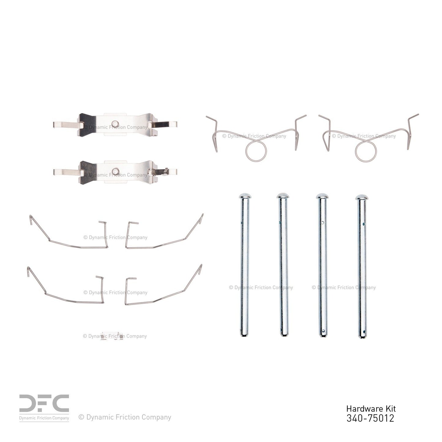 Dynamic Friction Company Disc Brake Hardware Kit 340-75012