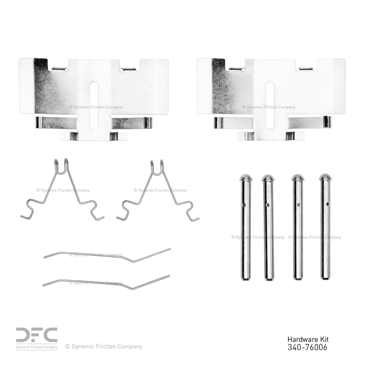 Dynamic Friction Company Disc Brake Hardware Kit 340-76006