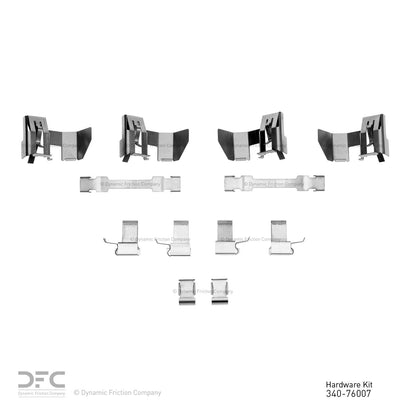 Dynamic Friction Company Disc Brake Hardware Kit 340-76007