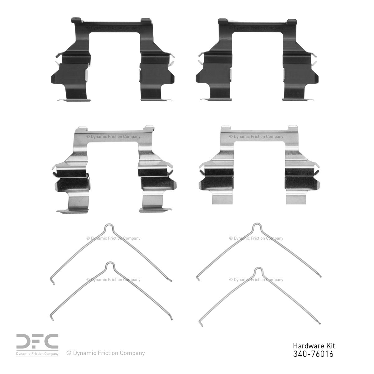 Dynamic Friction Company Disc Brake Hardware Kit 340-76016