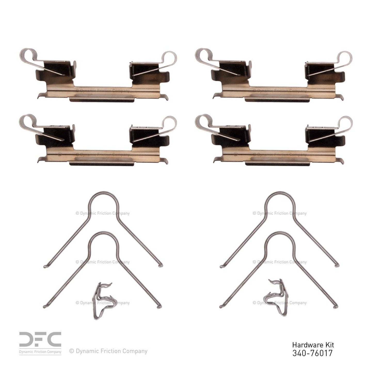 Dynamic Friction Company Disc Brake Hardware Kit 340-76017