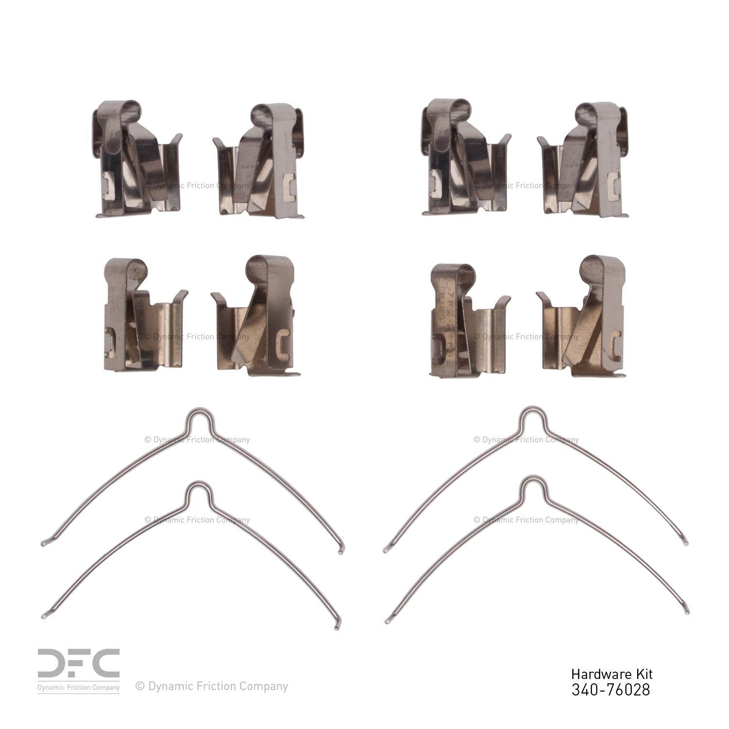 Dynamic Friction Company Disc Brake Hardware Kit 340-76028