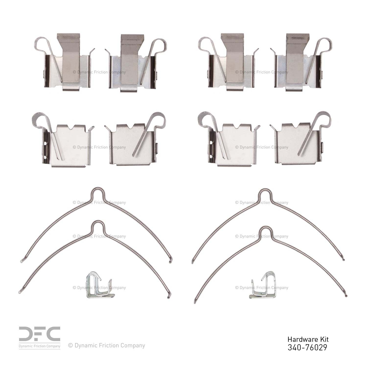 Dynamic Friction Company Disc Brake Hardware Kit 340-76029
