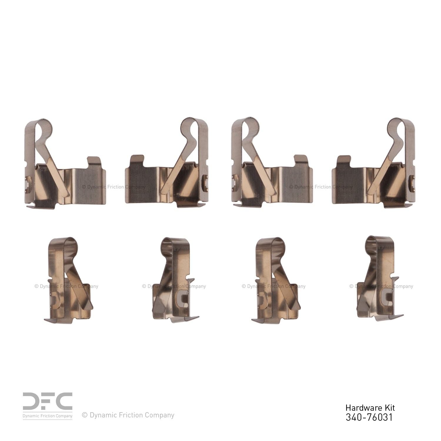 Dynamic Friction Company Disc Brake Hardware Kit 340-76031