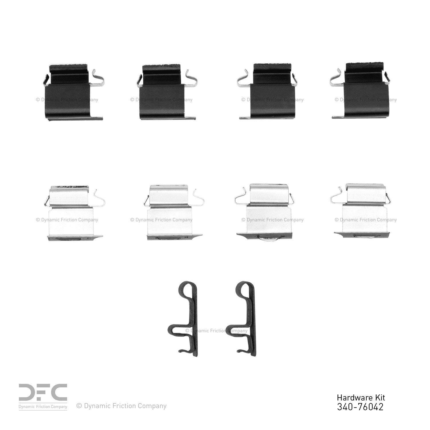 Dynamic Friction Company Disc Brake Hardware Kit 340-76042
