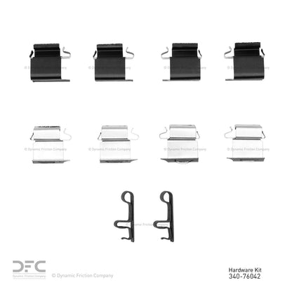Dynamic Friction Company Disc Brake Hardware Kit 340-76042