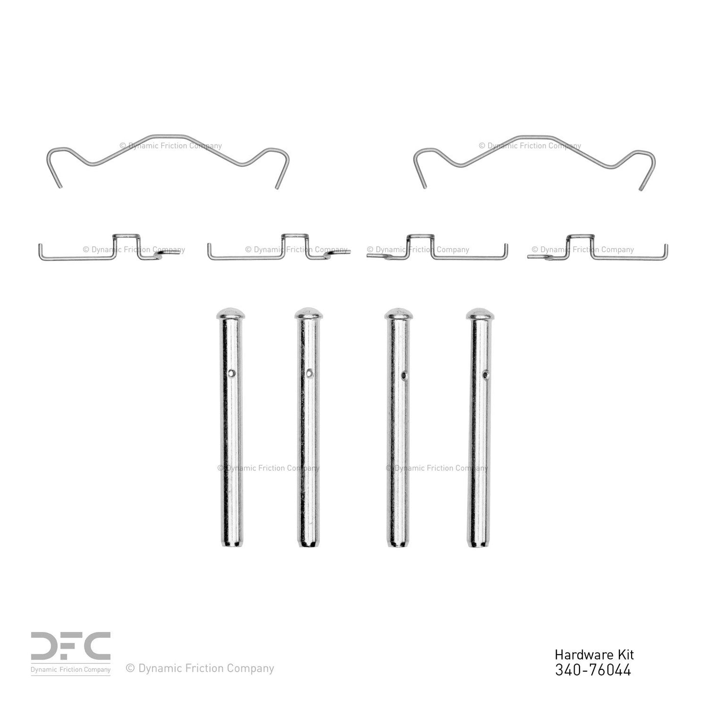 Dynamic Friction Company Disc Brake Hardware Kit 340-76044
