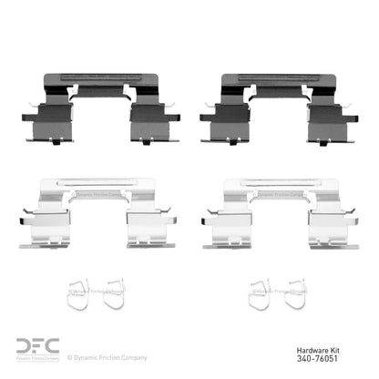 Dynamic Friction Company Disc Brake Hardware Kit 340-76051