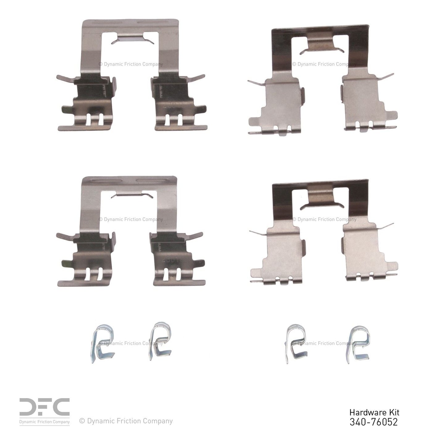 Dynamic Friction Company Disc Brake Hardware Kit 340-76052