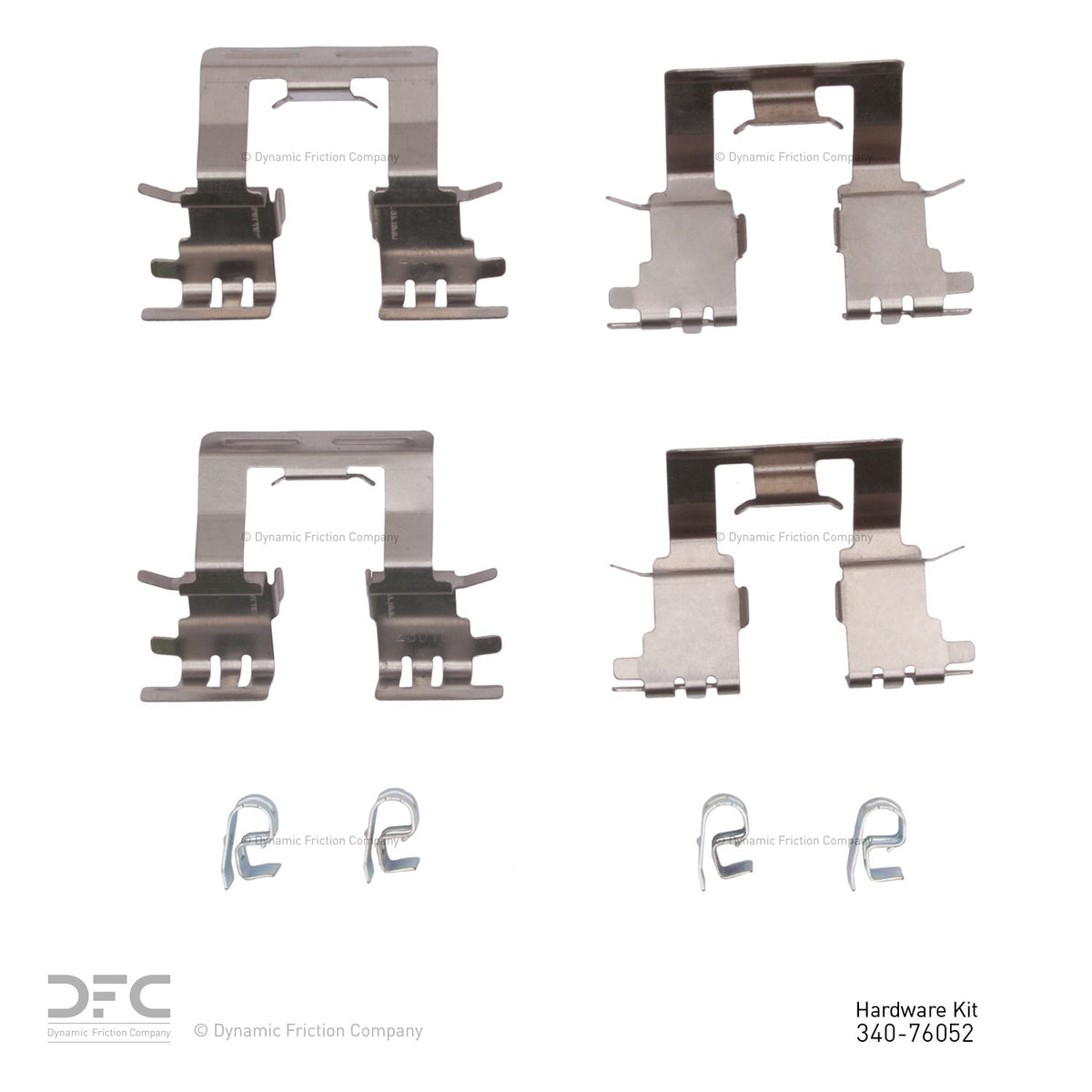 Dynamic Friction Company Disc Brake Hardware Kit 340-76052
