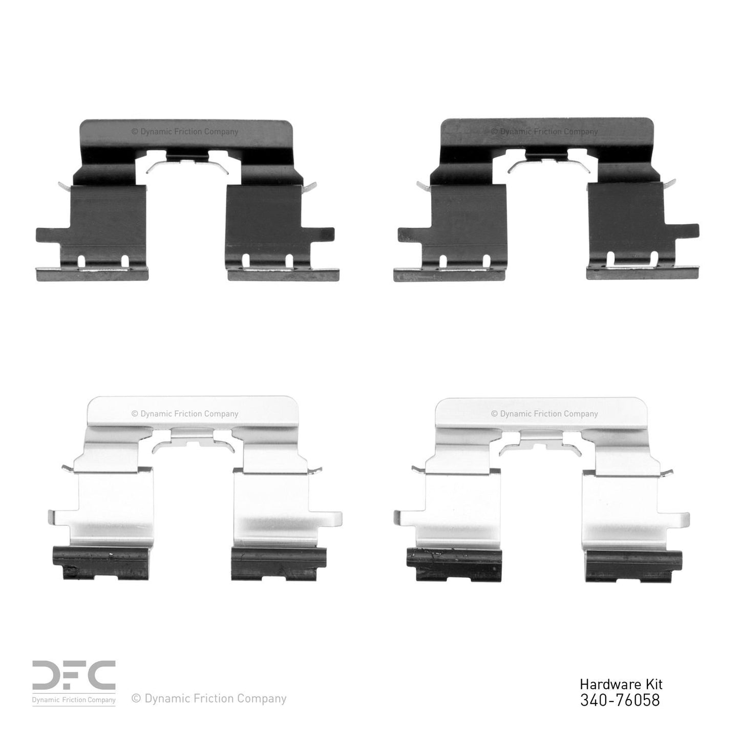 Dynamic Friction Company Disc Brake Hardware Kit 340-76058