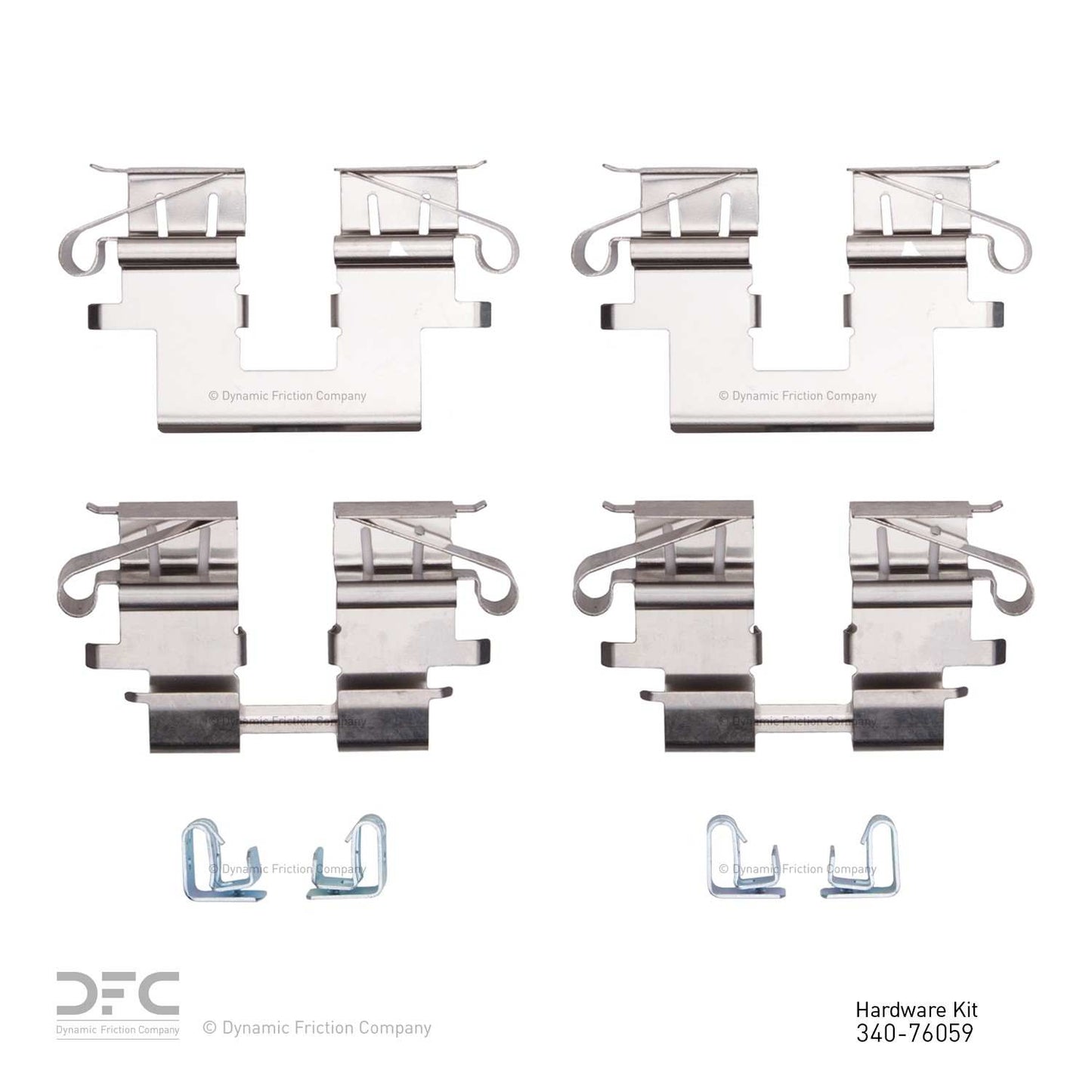 Dynamic Friction Company Disc Brake Hardware Kit 340-76059