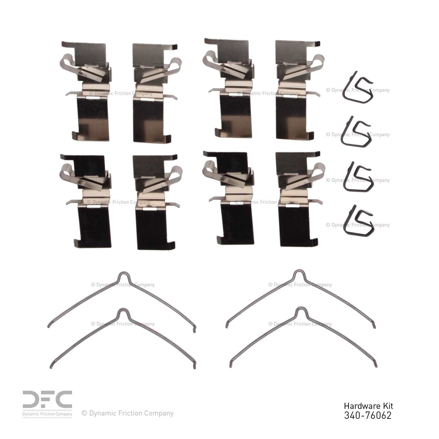 Dynamic Friction Company Disc Brake Hardware Kit 340-76062