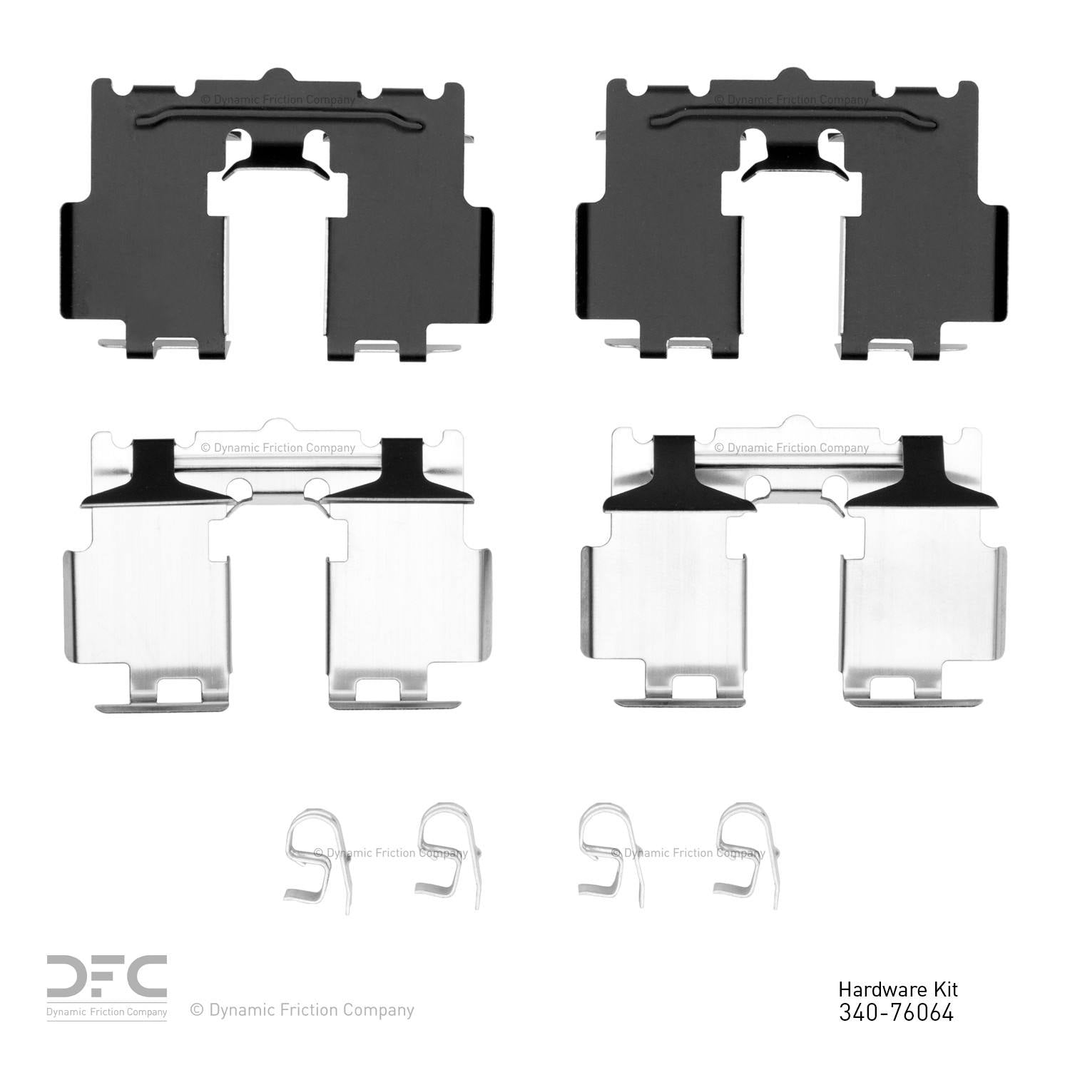 Dynamic Friction Company Disc Brake Hardware Kit 340-76064