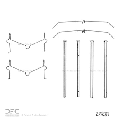 Dynamic Friction Company Disc Brake Hardware Kit 340-76066