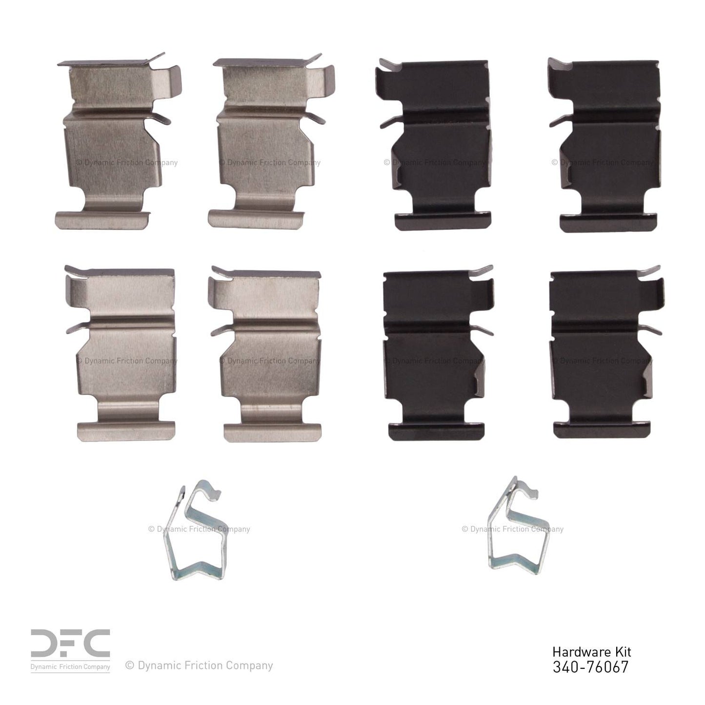 Dynamic Friction Company Disc Brake Hardware Kit 340-76067