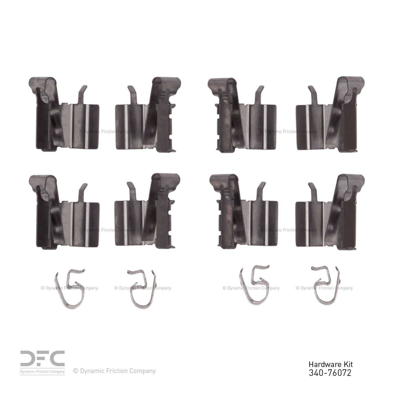 Dynamic Friction Company Disc Brake Hardware Kit 340-76072
