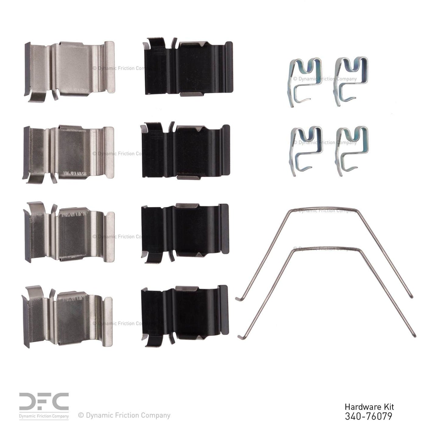 Dynamic Friction Company Disc Brake Hardware Kit 340-76079