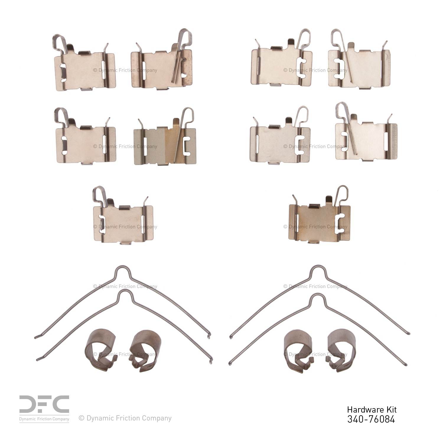 Dynamic Friction Company Disc Brake Hardware Kit 340-76084
