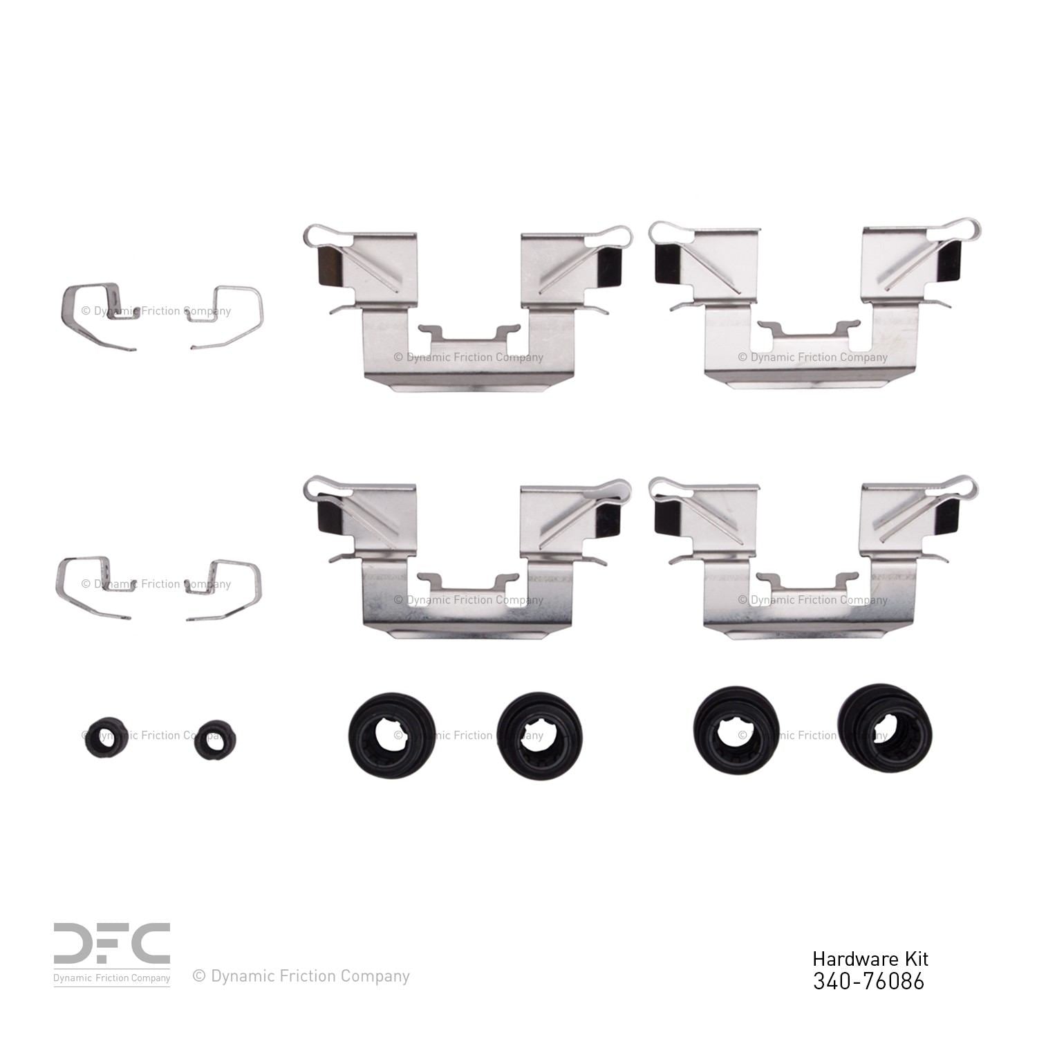 Dynamic Friction Company Disc Brake Hardware Kit 340-76086