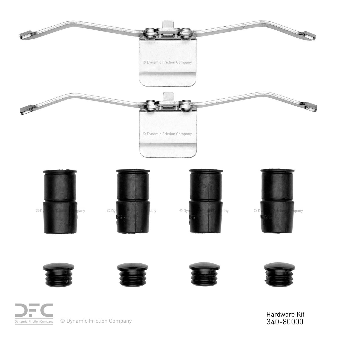 Dynamic Friction Company Disc Brake Hardware Kit 340-80000