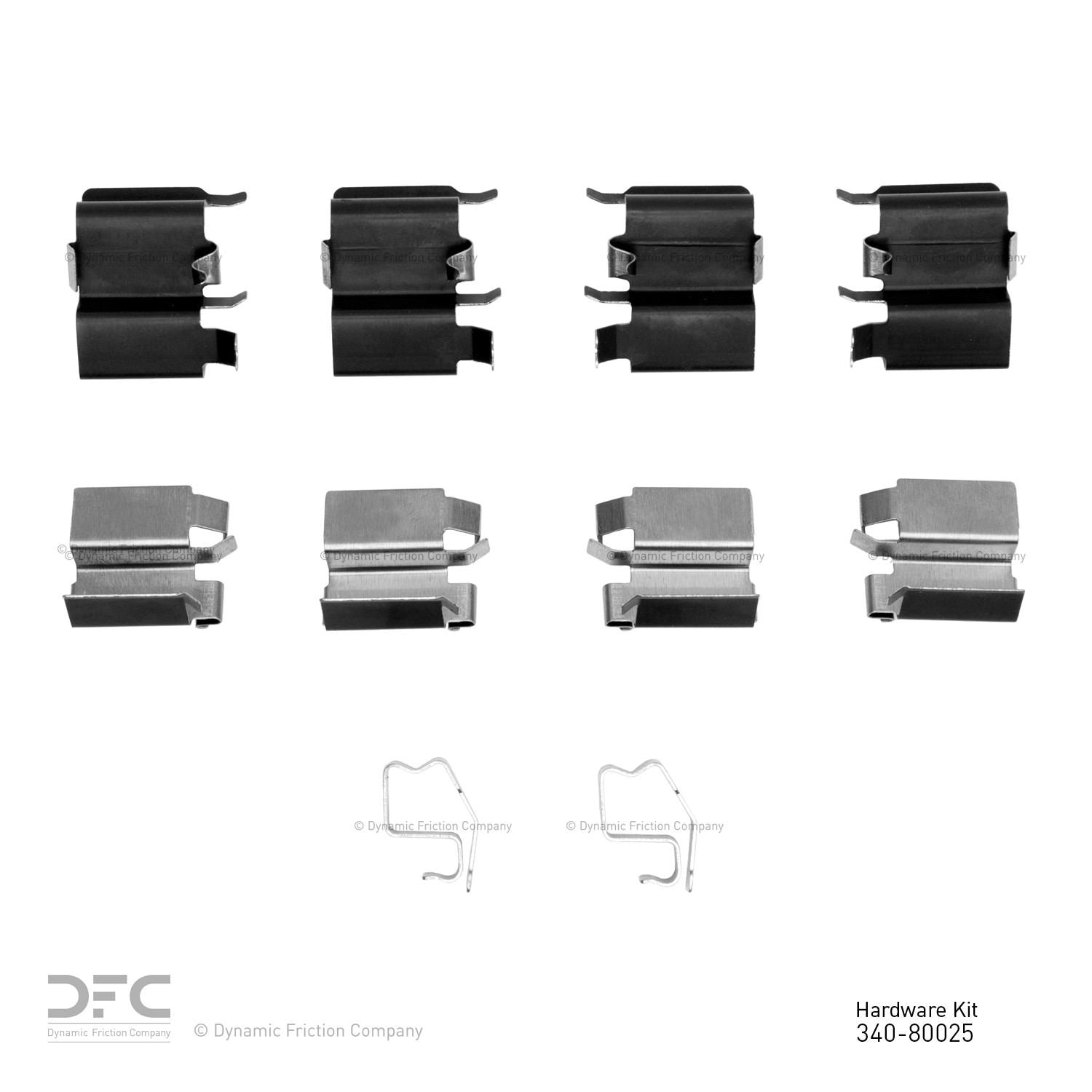 Dynamic Friction Company Disc Brake Hardware Kit 340-80025