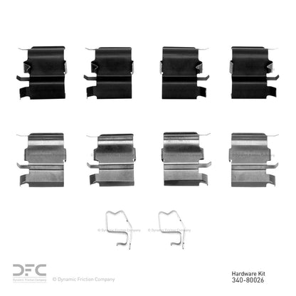Dynamic Friction Company Disc Brake Hardware Kit 340-80026