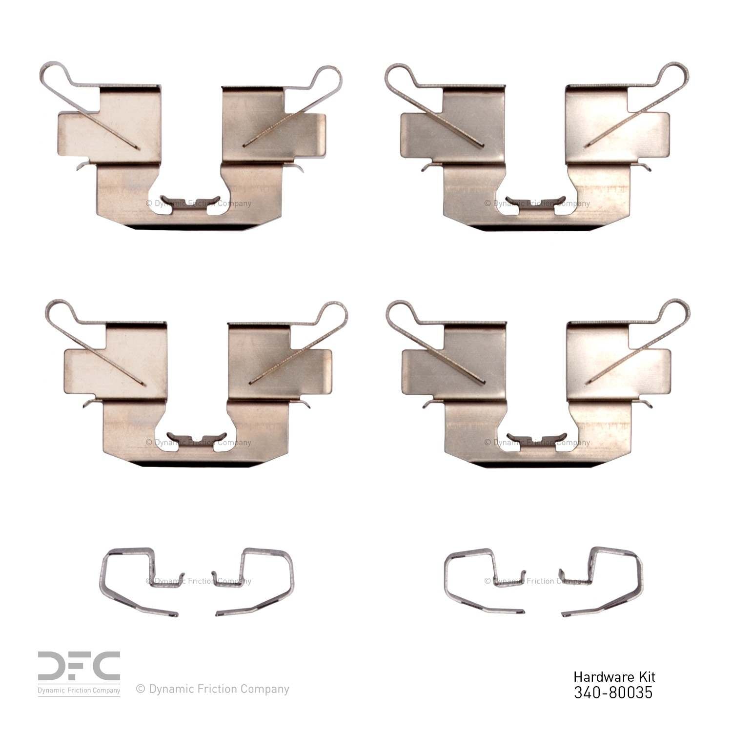 Dynamic Friction Company Disc Brake Hardware Kit 340-80035