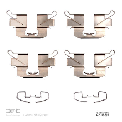 Dynamic Friction Company Disc Brake Hardware Kit 340-80035