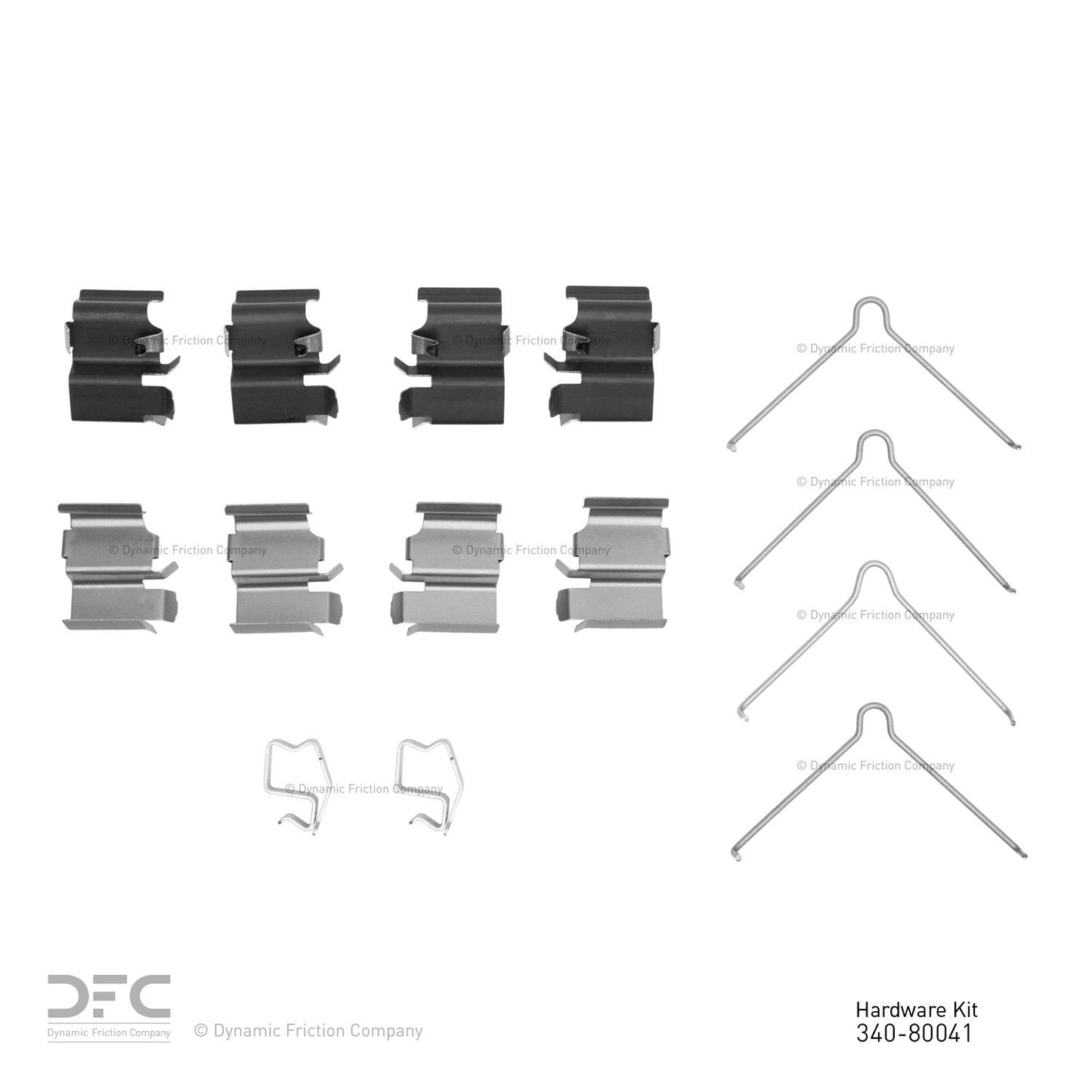 Dynamic Friction Company Disc Brake Hardware Kit 340-80041