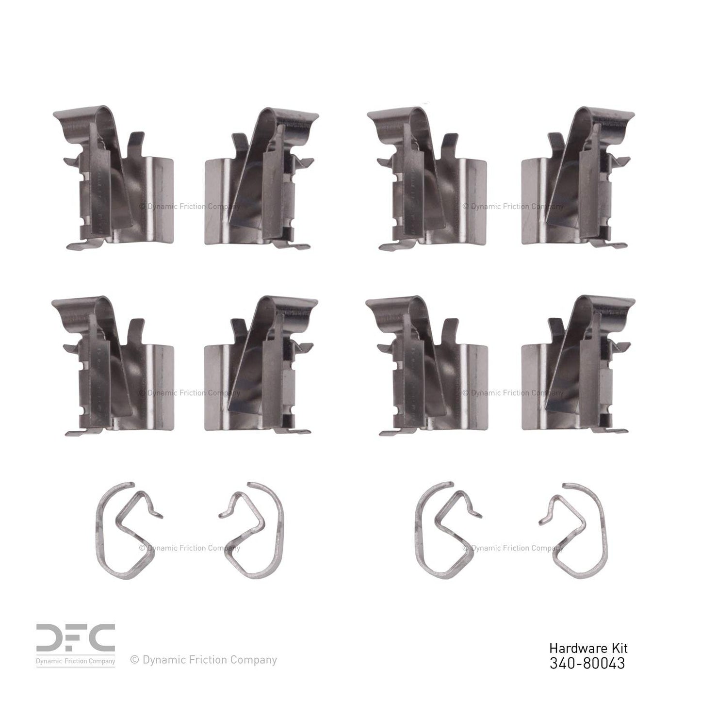 Dynamic Friction Company Disc Brake Hardware Kit 340-80043