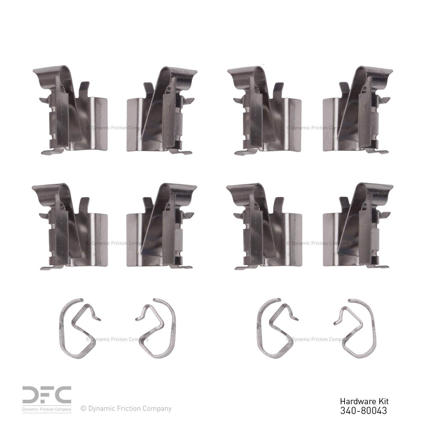 Dynamic Friction Company Disc Brake Hardware Kit 340-80043