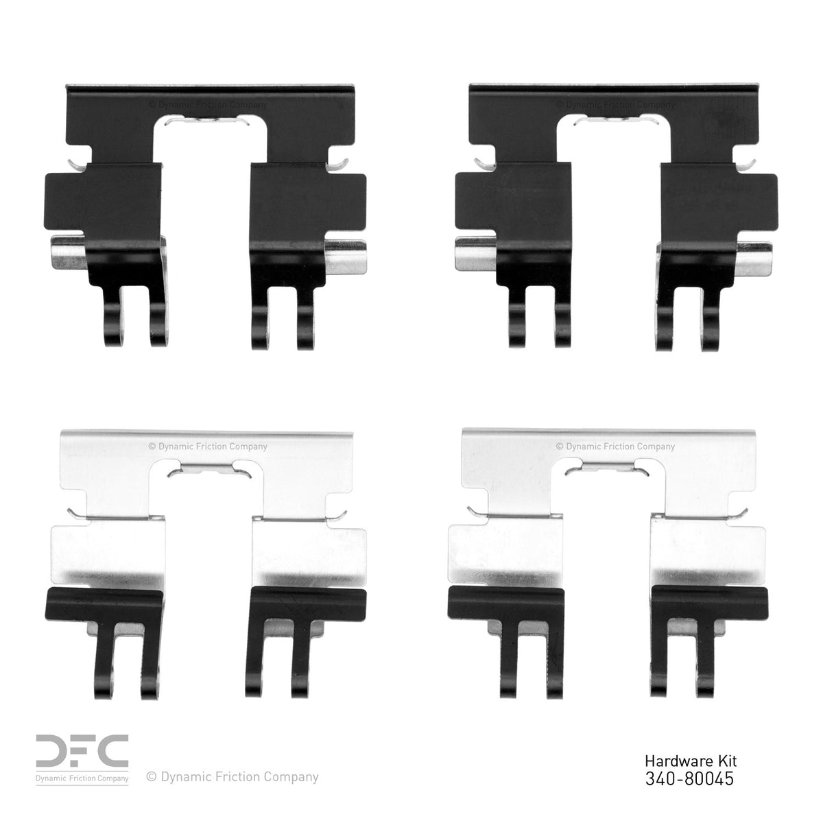 Dynamic Friction Company Disc Brake Hardware Kit 340-80045