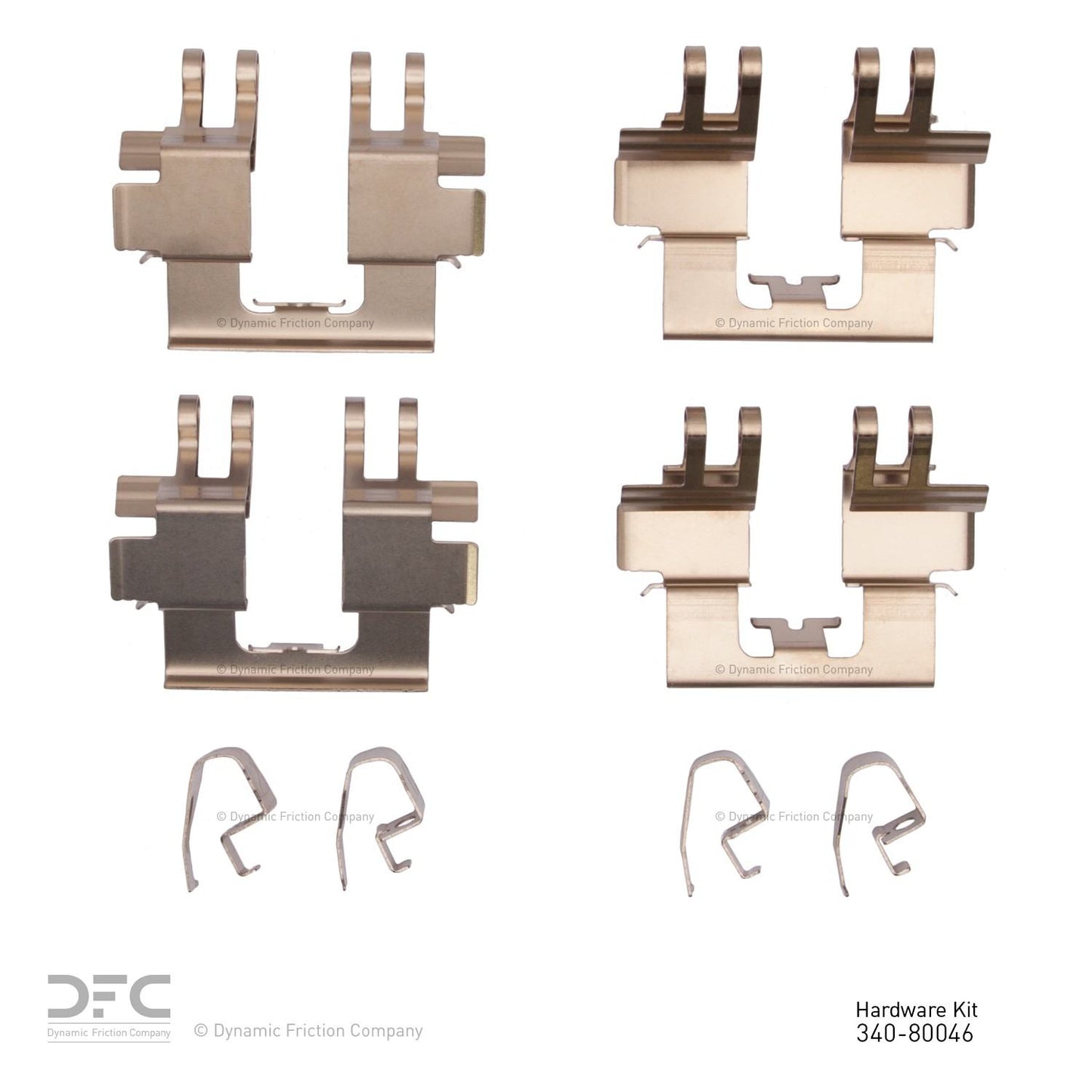 Dynamic Friction Company Disc Brake Hardware Kit 340-80046
