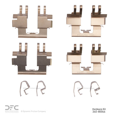 Dynamic Friction Company Disc Brake Hardware Kit 340-80046