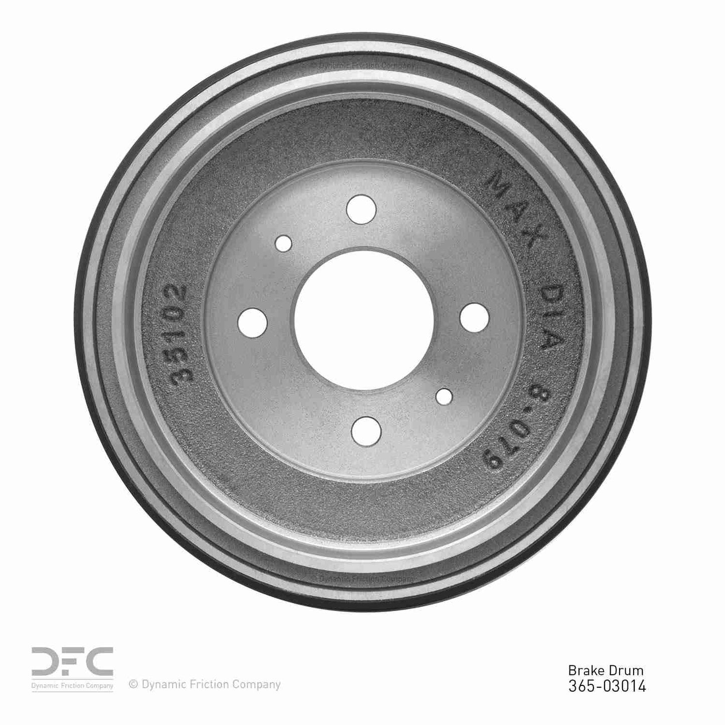 Dynamic Friction Company Brake Drum 365-03014