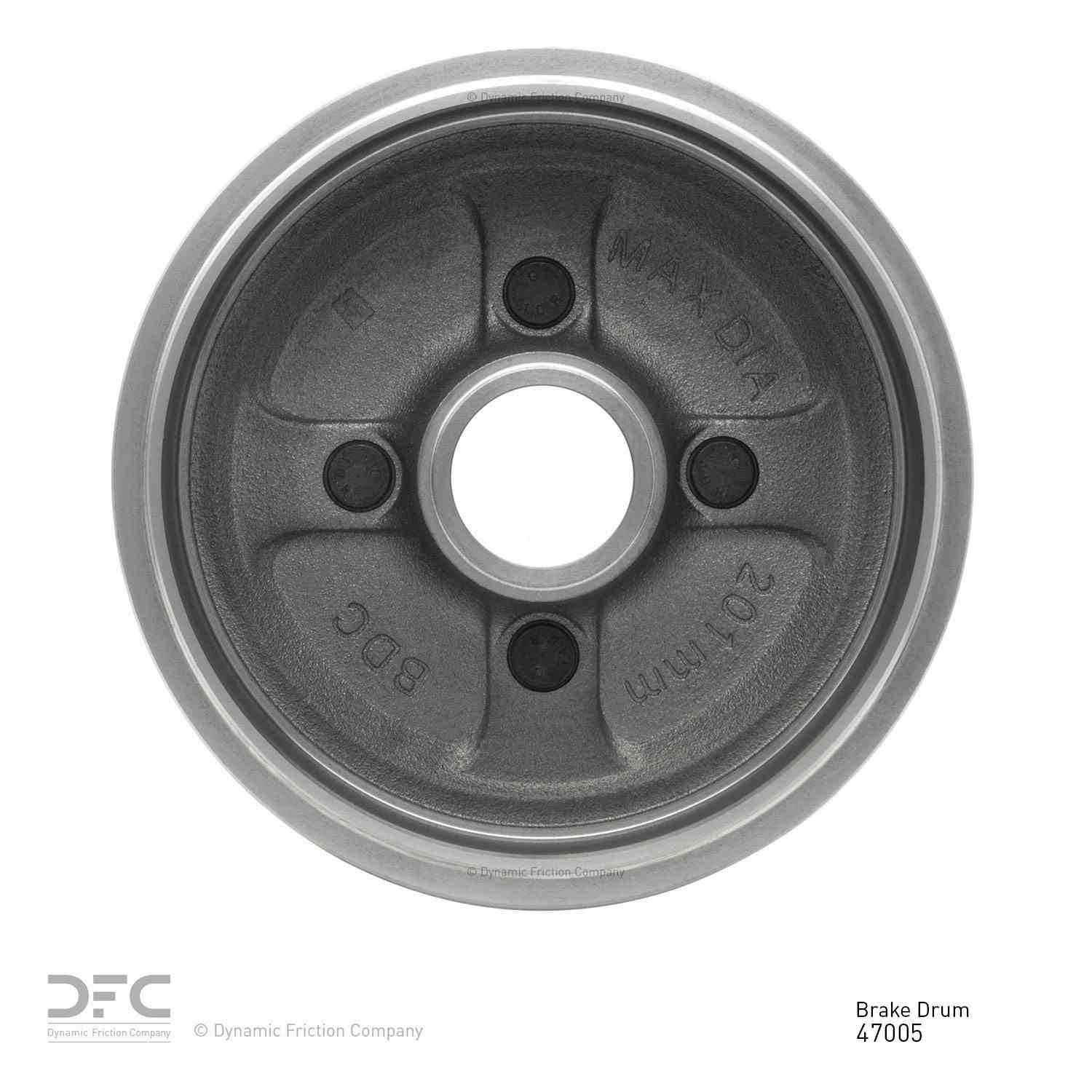 Dynamic Friction Company Brake Drum 365-47005