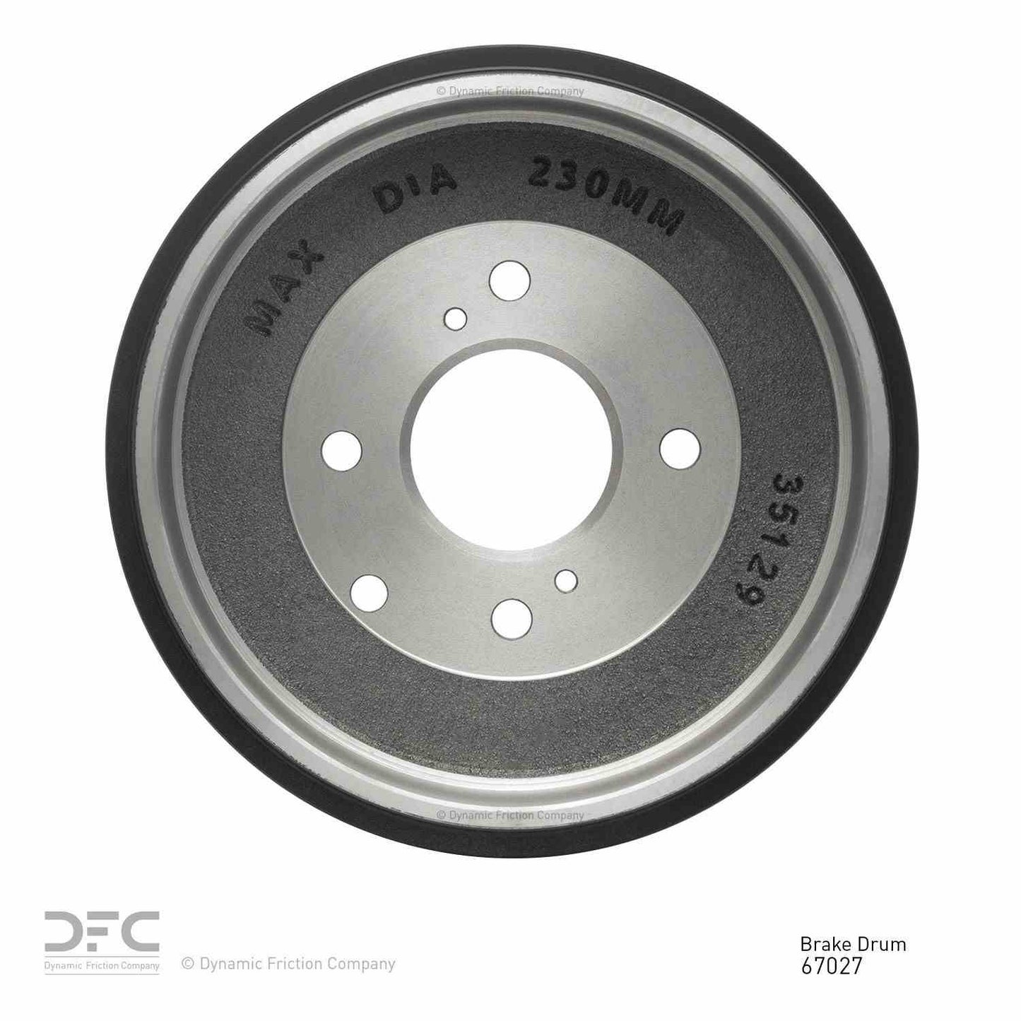 Dynamic Friction Company Brake Drum 365-67027